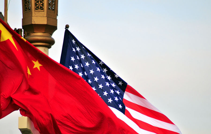 China US Flags